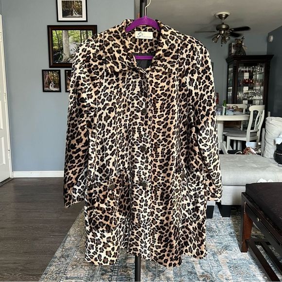 Vintage Cheetah Print Jacket - Large - Picture 2 of 9